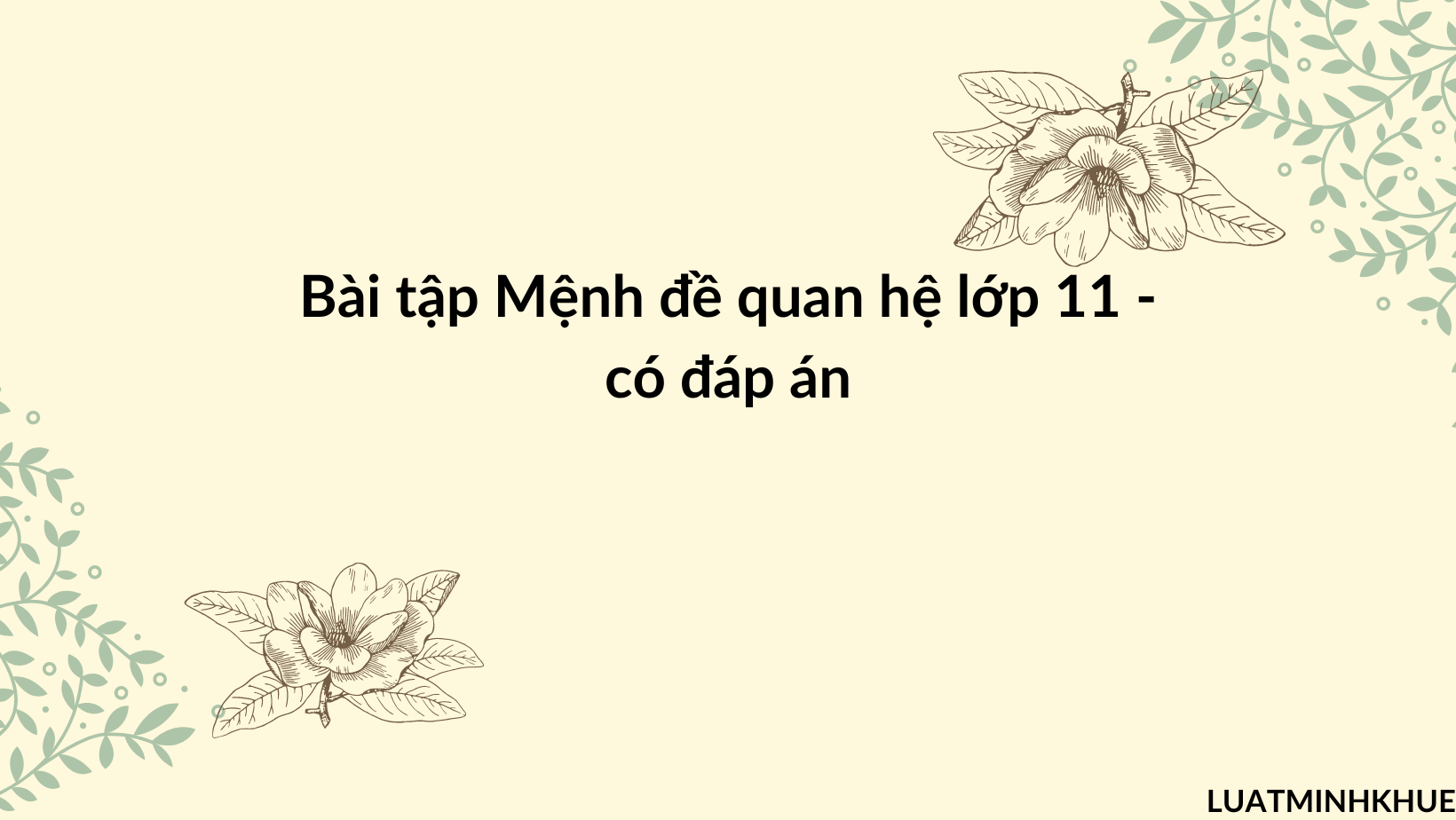 B i t p m nh quan h ti ng anh l p 11 c p n