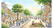 Dàn ý bài văn tả cảnh sinh hoạt đầy đủ, chi tiết nhất Ngữ văn 6