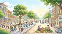 Dàn ý bài văn tả cảnh sinh hoạt đầy đủ, chi tiết nhất Ngữ văn 6