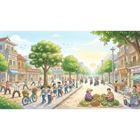 Dàn ý bài văn tả cảnh sinh hoạt đầy đủ, chi tiết nhất Ngữ văn 6