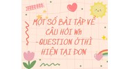 Một số bài tập về câu hỏi Wh-question ở thì hiện tại đơn