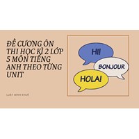 Đề cương ôn thi học kì 2 lớp 5 môn tiếng Anh theo từng Unit