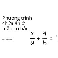 Phương trình chứa ẩn ở mẫu cơ bản
