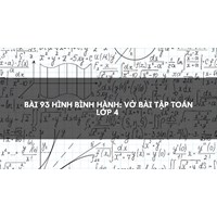 Bài 93 Hình bình hành: Vở bài tập Toán lớp 4