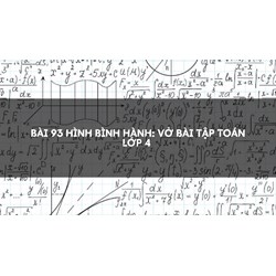 Bài 93 Hình bình hành: Vở bài tập Toán lớp 4