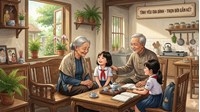 Kể về tình cảm của em đối với ông bà siêu hay, ấn tượng nhất
