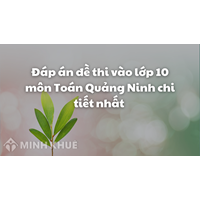 Đáp án đề thi vào lớp 10 môn Toán Quảng Ninh chi tiết nhất