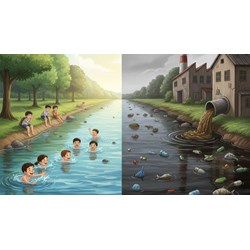 Nghị luận xã hội nguồn nước ngọt bị ô nhiễm chọn lọc hay nhất
