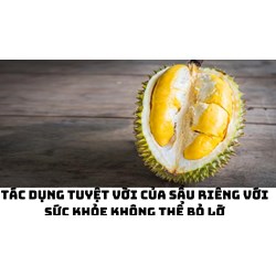 Tác dụng tuyệt vời của sầu riêng với sức khỏe không thể bỏ lỡ