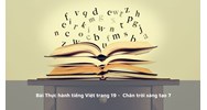 Bài Thực hành tiếng Việt trang 19 -  Chân trời sáng tạo 7