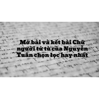 Mở bài và kết bài Chữ người tử tù của Nguyễn Tuân chọn lọc hay nhất