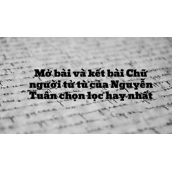 Mở bài và kết bài Chữ người tử tù của Nguyễn Tuân chọn lọc hay nhất