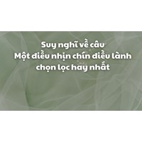 Suy nghĩ về câu Một điều nhịn chín điều lành chọn lọc hay nhất