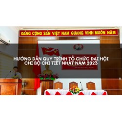 Hướng dẫn Quy trình tổ chức Đại hội Chi bộ chi tiết nhất năm 2024