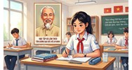 Viết đoạn văn "Trình bày suy nghĩ của em về việc học tập và làm theo tấm gương đạo đức Hồ Chí Minh"