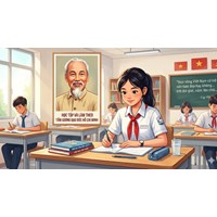 Viết đoạn văn "Trình bày suy nghĩ của em về việc học tập và làm theo tấm gương đạo đức Hồ Chí Minh"