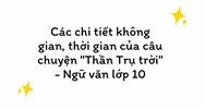 Các chi tiết không gian, thời gian của câu chuyện "Thần Trụ trời" - Ngữ văn lớp 10