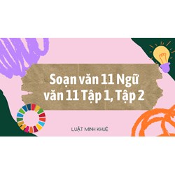 Hướng dẫn soạn văn lớp 11 chương trình Ngữ văn 11 Tập 1, Tập 2