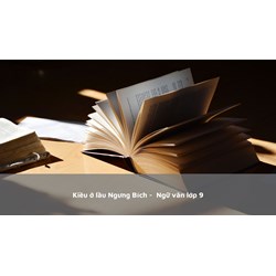 Kiều ở lầu Ngưng Bích -  Ngữ văn lớp 9