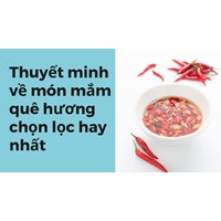 Thuyết minh về món mắm quê hương chọn lọc hay nhất