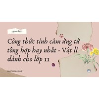 Công thức tính cảm ứng từ tổng hợp hay nhất - Vật lý lớp 11