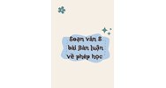 Soạn văn lớp 8: Bàn luận về phép học