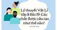 Lý thuyết Vật lý lớp 8 Bài 19: Các chất được cấu tạo như thế nào?