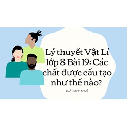 Lý thuyết Vật lý lớp 8 Bài 19: Các chất được cấu tạo như thế nào?