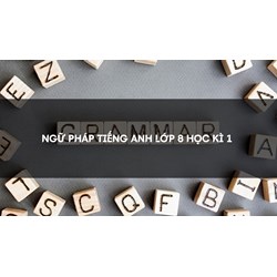 Ngữ pháp tiếng Anh lớp 8 học kì 1 chọn lọc chi tiết