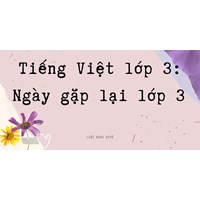 Tiếng Việt lớp 3: Ngày gặp lại lớp 3