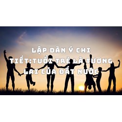 Lập dàn ý chi tiết:Tuổi trẻ là tương lai của đất nước