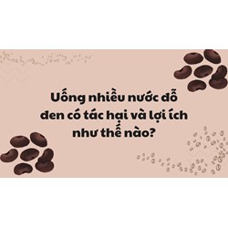Uống nhiều nước đỗ đen có tác hại và lợi ích như thế nào?