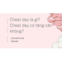 Cheat day là gì? Cheat day có tăng cân không?