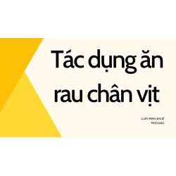 Tác dụng ăn rau chân vịt