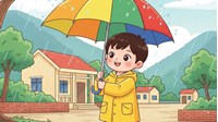 Viết 3-5 câu tả đồ vật em cần dùng để tránh mưa hoặc tránh nắng lớp 2