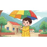 Viết 3-5 câu tả đồ vật em cần dùng để tránh mưa hoặc tránh nắng lớp 2
