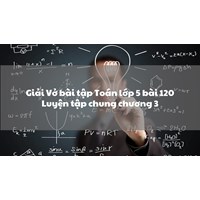 Giải Vở bài tập Toán lớp 5 bài 120 Luyện tập chung chương 3