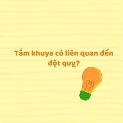 Tắm khuya có liên quan đến đột quỵ?