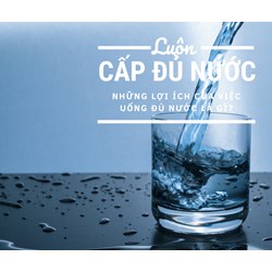 Những lợi ích của việc uống đủ nước là gì?