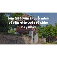 Dàn ý Bài văn Thuyết minh về Văn Miếu Quốc Tử Giám hay nhất