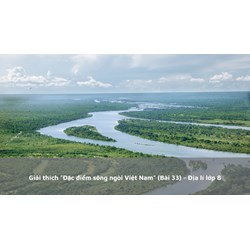 Giải thích "Đặc điểm sông ngòi Việt Nam" (Bài 33) - Địa lý lớp 8