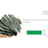 Rong biển là gì? Lợi ích đến từ rong biển