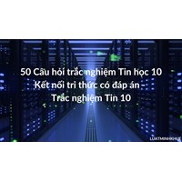 50 Câu hỏi trắc nghiệm Tin học 10 Kết nối tri thức có đáp án - Trắc nghiệm Tin 10