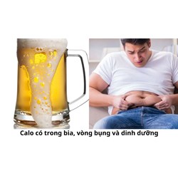 Calo có trong bia, vòng bụng và dinh dưỡng