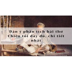 Dàn ý phân tích bài thơ Chiều tối đầy đủ, chi tiết nhất