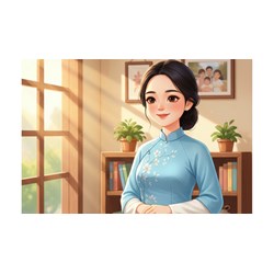 Bài văn Tả khuôn mặt người mẹ thân yêu của em siêu hay, ấn tượng