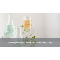 Cân bằng phản ứng sau: Fe3O4 + HCl → FeCl3 + FeCl2 + H2O