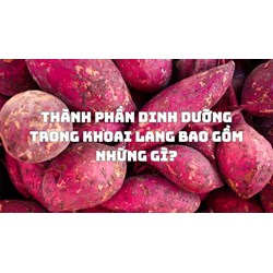 Thành phần dinh dưỡng trong khoai lang bao gồm những gì?