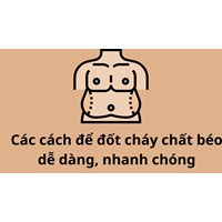 Các cách để đốt cháy chất béo dễ dàng, nhanh chóng