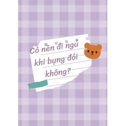 Có nên đi ngủ khi bụng đói không?